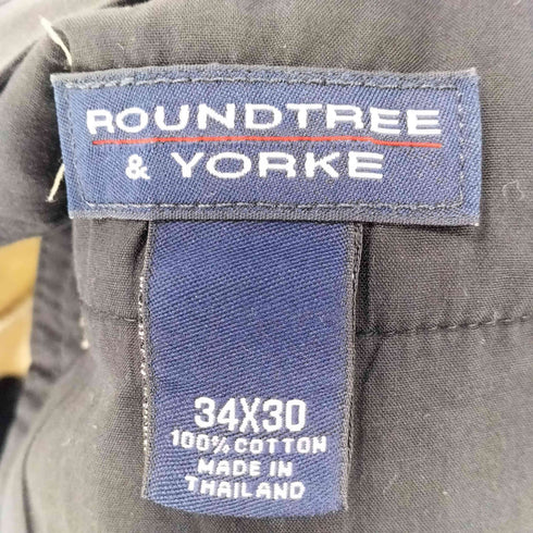 ラウンドツリーアンドヨーク roundtree&yorke 90S 2タック チノ パンツ メンズ 34×30