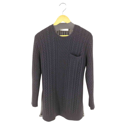 サカイラック sacai luck バックシースルー 切替 ニット レディース JPN:2