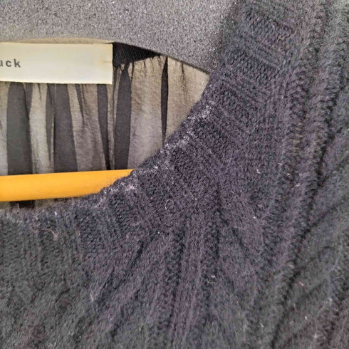 サカイラック sacai luck バックシースルー 切替 ニット レディース JPN:2