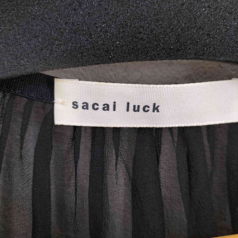 サカイラック sacai luck バックシースルー 切替 ニット レディース JPN:2