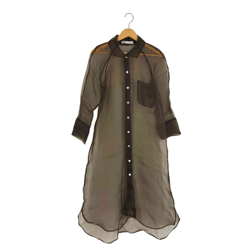 ザラ ZARA シアー シャツワンピース レディース import:XS