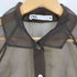 ザラ ZARA シアー シャツワンピース レディース import:XS