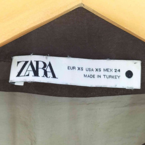 ザラ ZARA シアー シャツワンピース レディース import:XS