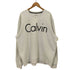 カルバンクライン CALVIN KLEIN フロントロゴプリント 裏起毛 クルーネックスウェット メンズ JPN:XXL