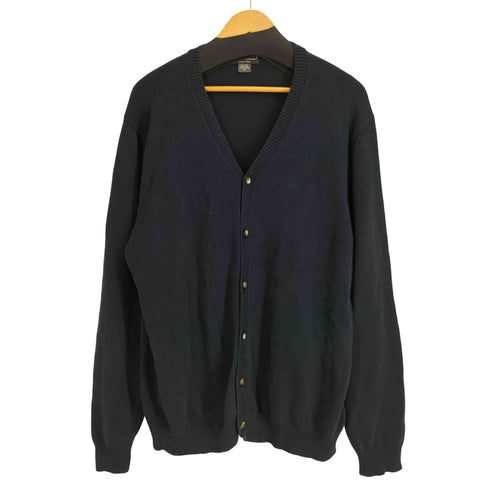 エディーバウアー Eddie Bauer 00S ワンポイント刺繍 コットンニット カーディガン メンズ import:M