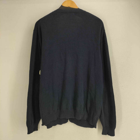 エディーバウアー Eddie Bauer 00S ワンポイント刺繍 コットンニット カーディガン メンズ import:M