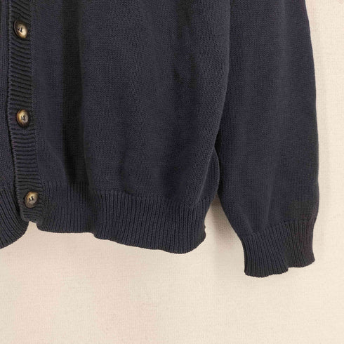 エディーバウアー Eddie Bauer 00S ワンポイント刺繍 コットンニット カーディガン メンズ import:M