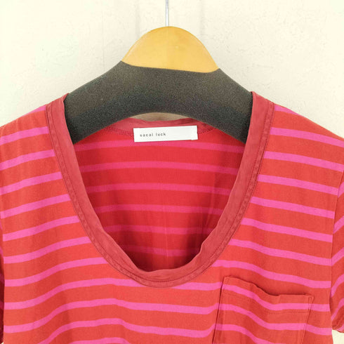 サカイラック sacai luck チュール ボーダー Tシャツ レディース JPN:2