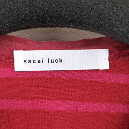 サカイラック sacai luck チュール ボーダー Tシャツ レディース JPN:2