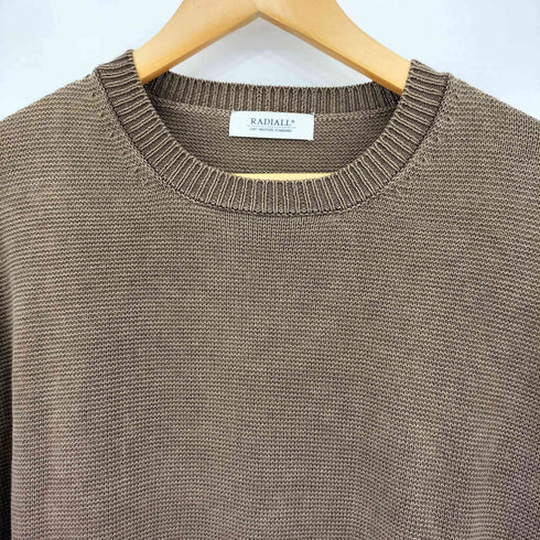 ラディアル RADIALL LUDWIG CREW NECK SWEATER L/S ストーンウォッシュ加工 クルーネック コットンニットセーター メンズ