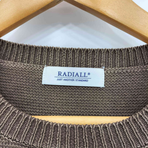 ラディアル RADIALL LUDWIG CREW NECK SWEATER L/S ストーンウォッシュ加工 クルーネック コットンニットセーター メンズ