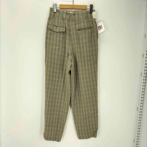 コムサデモード COMME CA DU MODE 90-00S 2タック チェック スラックス メンズ