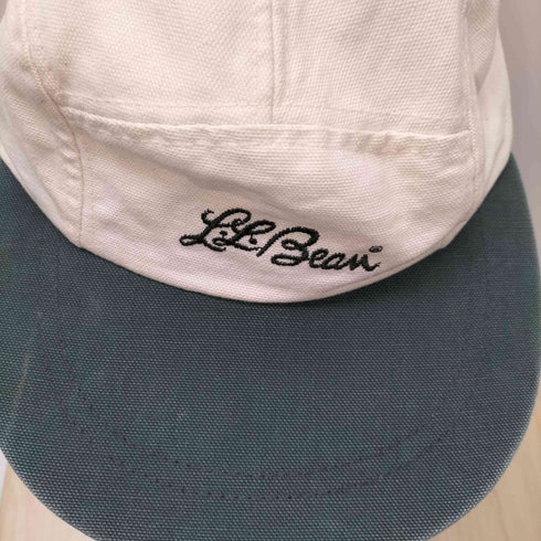 エルエルビーン L.L.Bean 80-90S USA製 80S ダック地 筆記体 ロゴ刺繍 キャンバス ロングビル キャップ メンズ XL