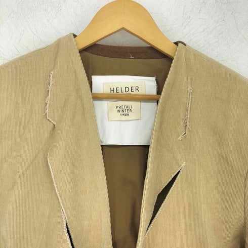 HELDER コーデュロイ スリットデザイン ジャケット レディース