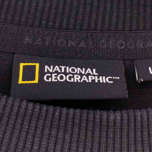NATIONAL GEOGRAPHIC 両面プリントクルーネックスウェット メンズ import:L