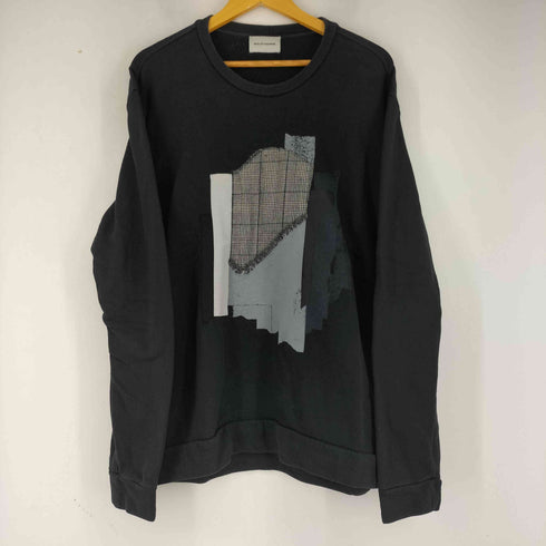 SOLID HOMME フロントデザインクルーネックスウェット メンズ