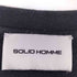 SOLID HOMME フロントデザインクルーネックスウェット メンズ