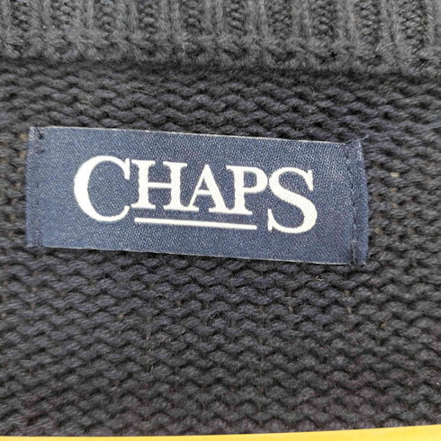 チャップス CHAPS ワンポイント刺繍クルーネックニット メンズ L