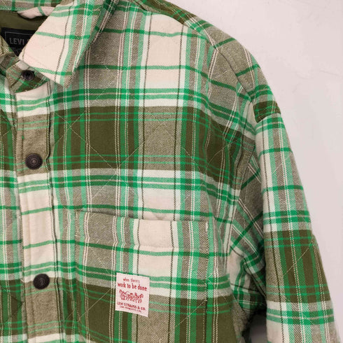 リーバイス Levis WORKWEAR キルティング オーバーサイズシャツジャケット メンズ M