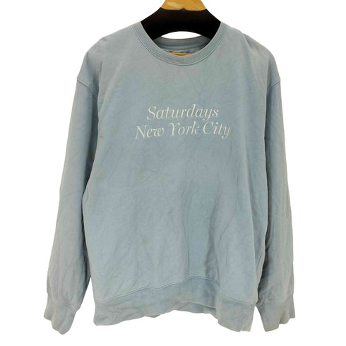 サタデーズニューヨークシティ Saturdays NYC ロゴ刺繍スウェットプルオーバー メンズ JPN:L