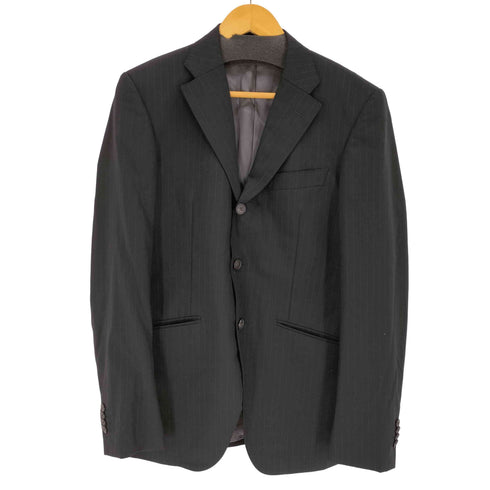 Azabu Tailor ウール100% 総裏 ストライプ3Bテーラードジャケット メンズ JPN:46