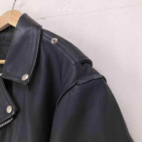 american ndstalgia キルティングライナー ダブルレザージャケット メンズ XXXXL