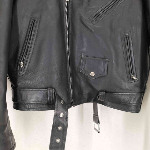 american ndstalgia キルティングライナー ダブルレザージャケット メンズ XXXXL