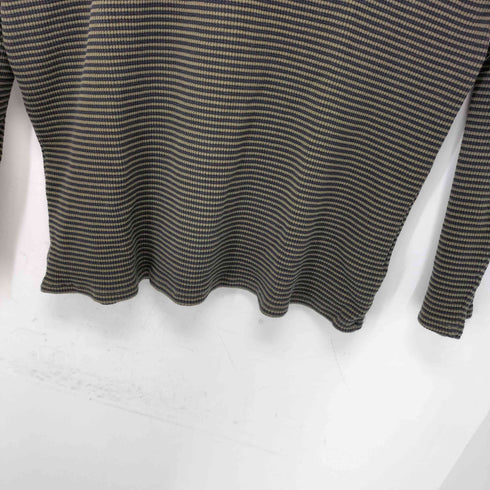 サタデーズニューヨークシティ Saturdays NYC 刺繍ロゴ サーマル ワッフル カットソー メンズ L