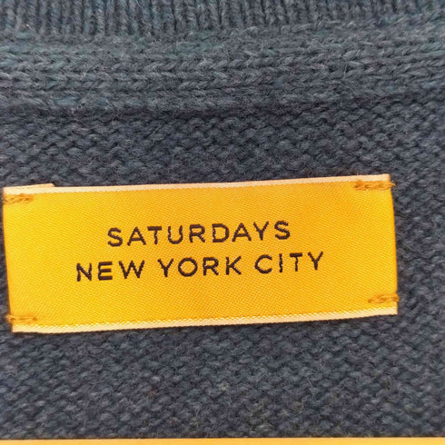 サタデーズニューヨークシティ Saturdays NYC ロングスリーブ ニットポロシャツ メンズ