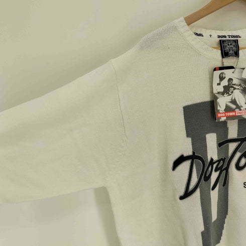 ドッグタウン DOG TOWN 90S 3D ロゴ刺繍 クルーネック ニット セーター メンズ import:XL