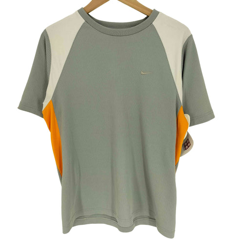 ナイキ NIKE 00S スウッシュ ロゴ刺繍 テック S/S Tシャツ メンズ import:L