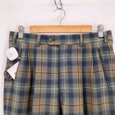 バレンシアガ BALENCIAGA 90s ウールチェックスラックス メンズ 82