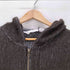 24AW ANDER MOHAIR ZIP HOODIE モヘヤ ナイロン アクリル ミックスファブリック ダブルジップ ニット パーカー メンズ