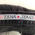 ZENA JEANS ハート穴あき テーパード ブラックデニム レディース 6 MISSY