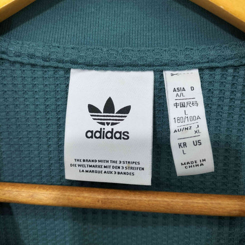 アディダスオリジナルス adidas Originals ワッフル ニット ポロシャツ メンズ import:XL