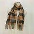バーバリーロンドン BURBERRY LONDON 100% CASHMERE ノバチェック カシミヤ フリンジ マフラー メンズ