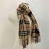 バーバリーロンドン BURBERRY LONDON 100% CASHMERE ノバチェック カシミヤ フリンジ マフラー メンズ