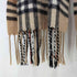 バーバリーロンドン BURBERRY LONDON 100% CASHMERE ノバチェック カシミヤ フリンジ マフラー メンズ