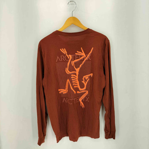 アークテリクス ARCTERYX ARC'MULTI BIRD LOGO L/S アークマルチ バード ロゴプリント クルーネック長袖Tシャツ メンズ M
