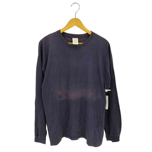ギャップ Gap LONG SLEEVED CLASSIC T ナス紺 クルーネック長袖Tシャツ カットソー メンズ L