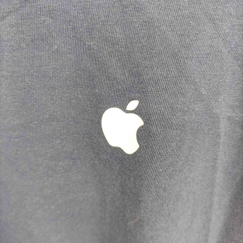 企業ロゴ ワンポイントプリント クルーネック長袖Tシャツ カットソー メンズ 4XL