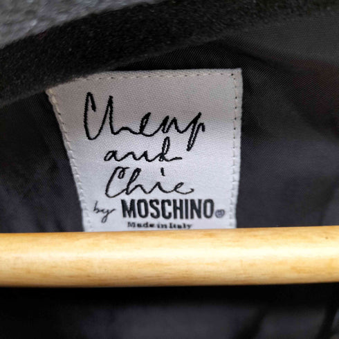 モスキーノ MOSCHINO リネン100 花柄刺繍 ビジュー付き ノースリーブワンピース レディース USA 6
