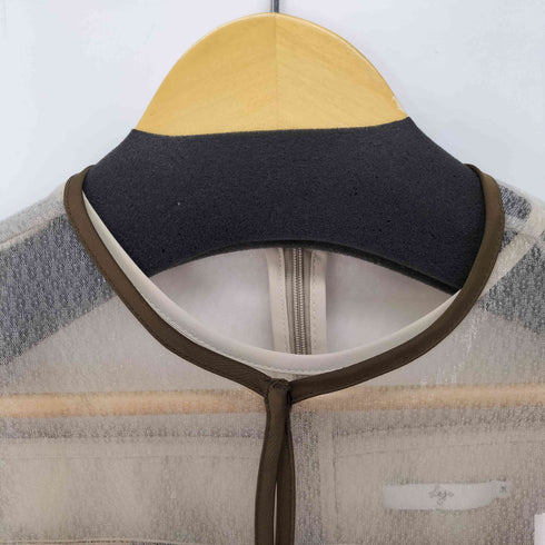 レジャ Leja チュールパイピングリーフベルトAラインワンピースドレス レディース import:M