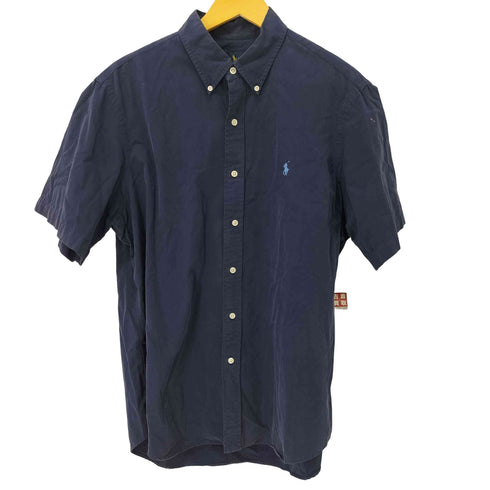 ラルフローレン RALPH LAUREN ピーチスキン 半袖 ボタンダウンシャツ メンズ import:L