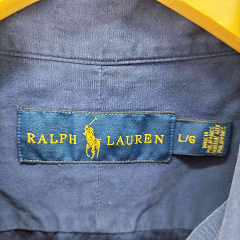 ラルフローレン RALPH LAUREN ピーチスキン 半袖 ボタンダウンシャツ メンズ import:L