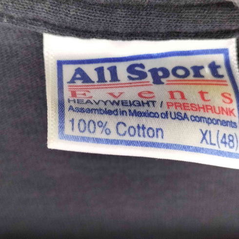 オールスポーツ ALL sport 90S 両面プリント S/S Tシャツ メンズ import:XL