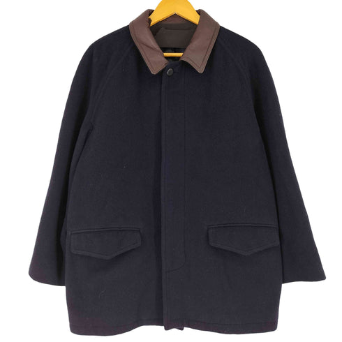 WOOD LANDER 90S ウールカシミヤ混襟レザーショートコート メンズ import:M