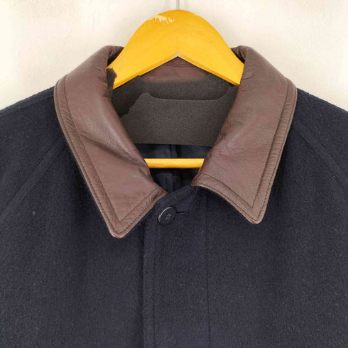 WOOD LANDER 90S ウールカシミヤ混襟レザーショートコート メンズ import:M