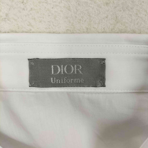 ディオール Dior UNIFORM ロゴ刺繍 レギュラーカラーシャツ メンズ 39