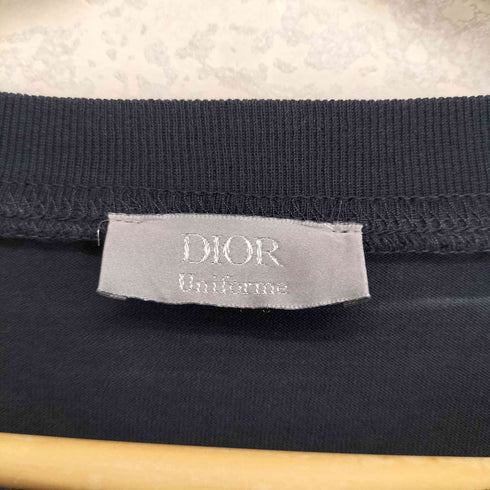 ディオール Dior UNIFORM ロゴ刺繍 ロングスリーブTシャツ メンズ import:S